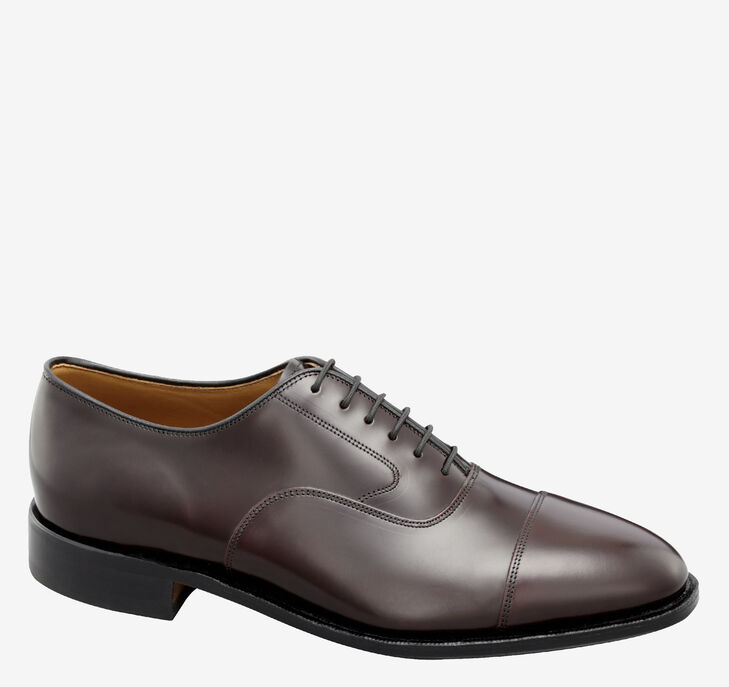 Johnston & Murphy Melton Cap Toe Snörskor Herr - Vinröda Finskor [OK8529134]